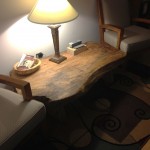 Slab table in home