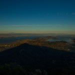 SF Bay from Tamalpais Mt. with shadow